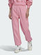 Adidas Adicolor Essentials Women's High Waist Jogger Sweatpants Bliss Pink Fleece