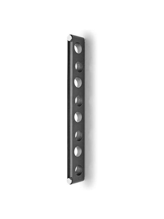 Eva Solo Nordic Kitchen Wandmontiert Flaschenhalter Hölzernes für 8 Flaschen Schwarz 6.5x46cm