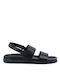 Renato Garini Men's Leather Sandals Black O543W4961 002