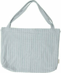 Little Dutch Diaper-Changing Pad Shoulder/Hand Diaper Bag Jacquard Terry Blue 42x58cm.