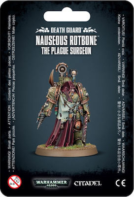 Games Workshop Warhammer 40000 Death Guard: Nauseous Rotbone, the Plague Surgeon Unpainted Figures 99070102019