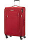 American Tourister Crosstrack Große Stoffkoffer Rote mit 4 Rädern Höhe 79cm