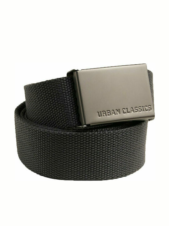 Men's Belt Fabric Webbing Belt Anthracite