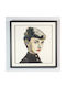 Supergreens Колаж Audrey Hepburn Рамка Дърво 75x75см