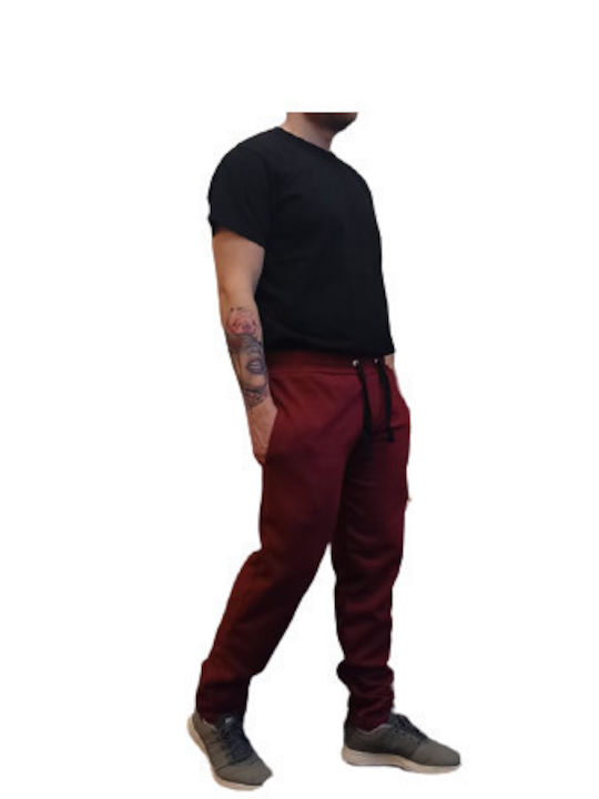 Body Train Jogginghose mit Gummizug Burgundisch