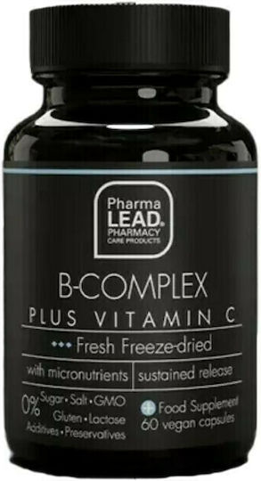 Pharmalead B-Complex Plus Vitamin C Vitamin for Energy, Immune System Boost & the Nervous System 60 caps