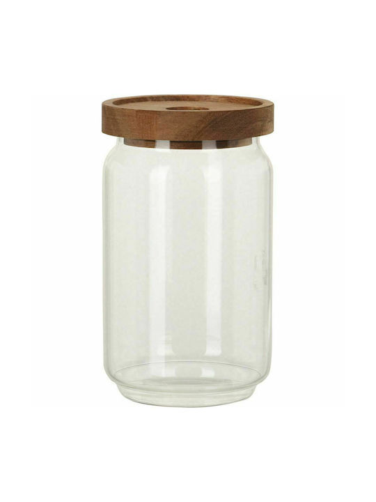 Glass General Use Vase with Lid 700ml