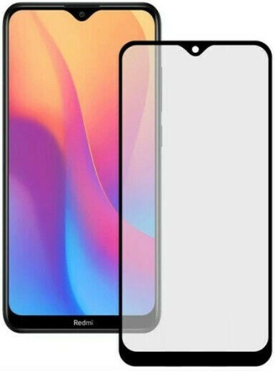 Пълно лепило Закалено стъкло за цялото лице Черен (Redmi 8A - Редми 8А)