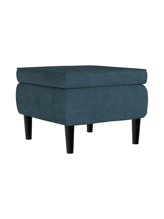 Hocker Fußhocker Hölzernes Blau 55x54.5x42cm