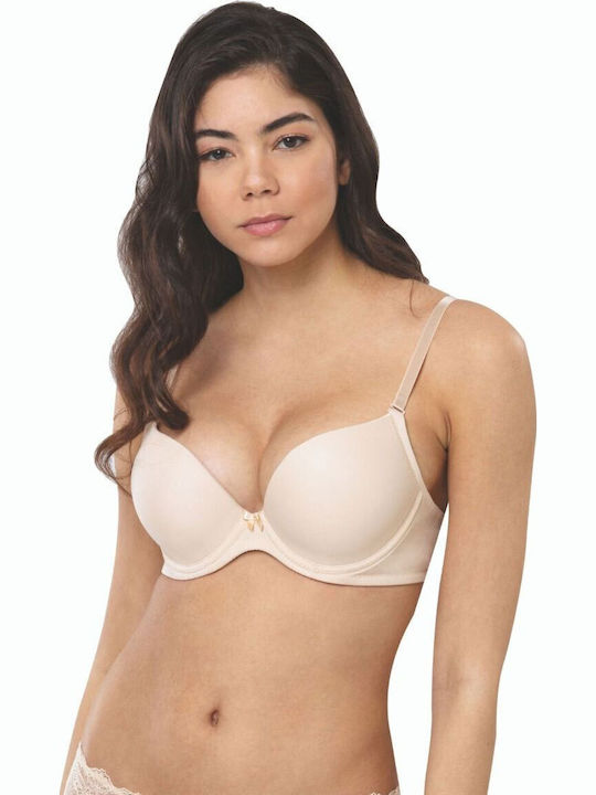 Norddiva Lingerie Μπεζ Σουτιέν Push Up