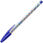 Bic Στυλό Ballpoint 1.0mm με Μπλε Μελάνι Cristal Collection Medium Μπλε, Πορτοκαλί, Φούξια
