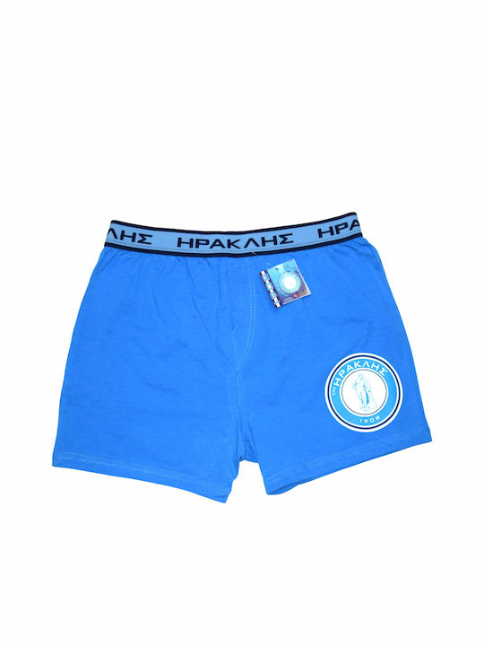 Apple Boxer Herren Boxershorts Blau mit Mustern...