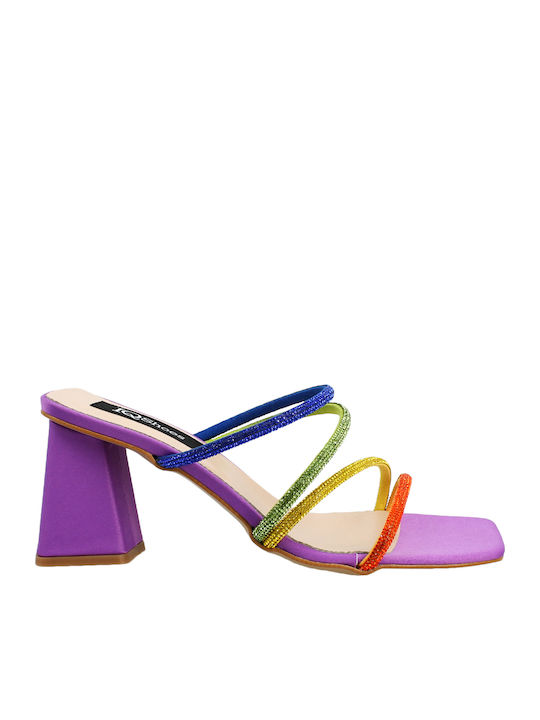 Sandals with Strass Purple