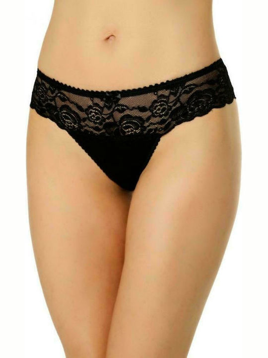 Norddiva Lingerie Donielle New Femeie Brazilia cu Dantelă Negru