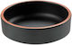 Leone Servierschüssel Rund aus Melamin Black mit Durchmesser 11.7cm 6Stück