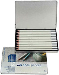 Royal Talens Sketch Graphite Van Gogh Set von 12 Bleistiften Weiß