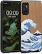 KWmobile The Great Wave Back Cover Ξύλινο Blue ...