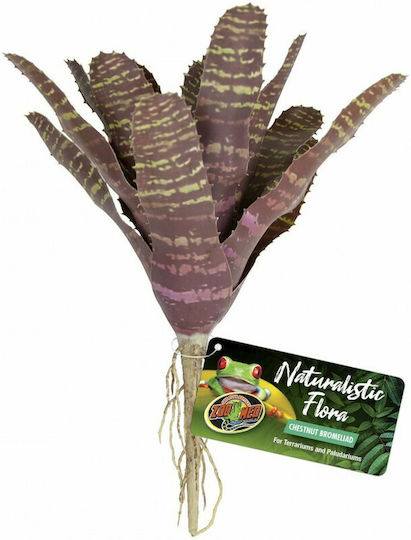 Zoomed Naturalistic Flora Chestnut Bromeliad Accessory for Reptiles Terrarium