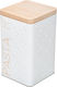 Nature Vase Pasta with Lid Metallic White 1000ml