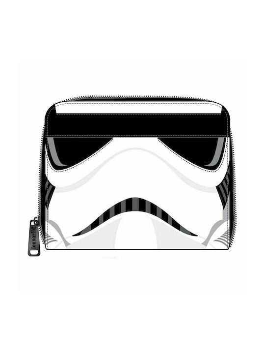 Loungefly Stormtrooper Portofel pentru copii cu fermoar pentru Băiat Negru STWA0183