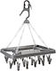 5Five Clothes Hanger 26 Slots made of Plastic 38x29x41.5cm Gray