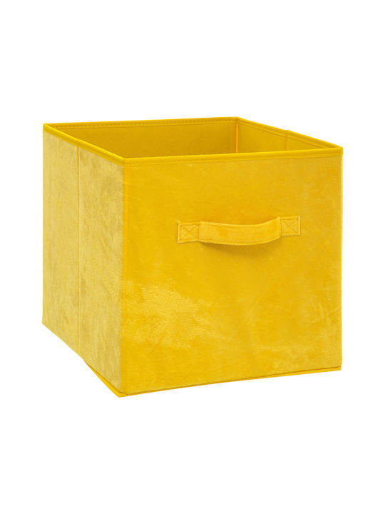 5Five Fabric Storage Box Yellow 31x31x31cm