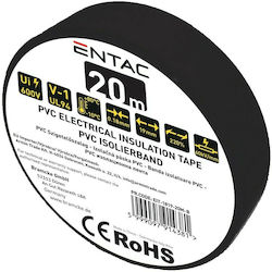 Entac EIT-1819-20M-B Bandă Izolatoare PVC Neagră