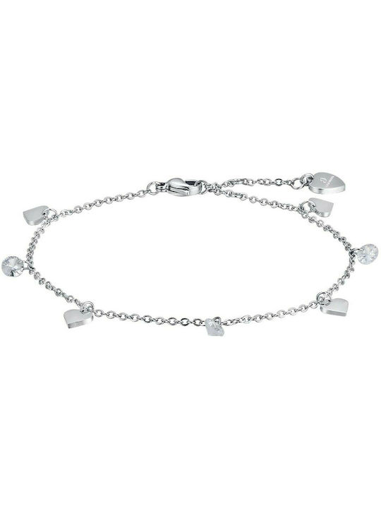 Luca Barra Damen Armband Fußkettchen Kette aus Stahl