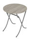 Mountain Top Table Kitchen Collapsible Wooden with Metal Frame Sonoma 70x70x75cm