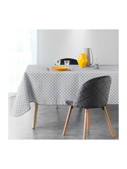 Tablecloth Stain Resistant L-C Artchic Blanc 150x240cm