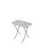 Mountain Top Table Kitchen Collapsible Wooden with Metal Frame White 80x50x75cm