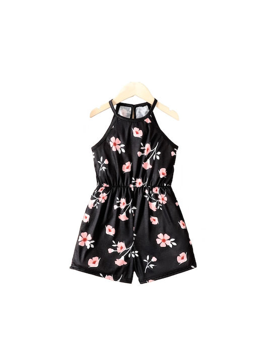 Floral jumpsuit - Black