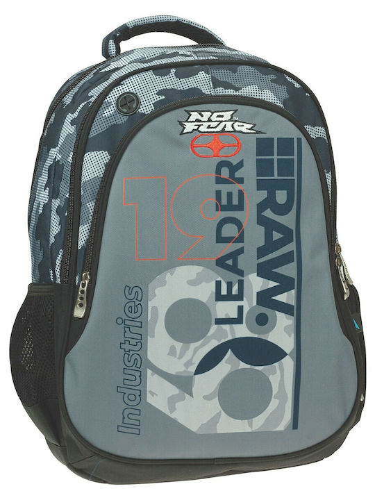 Back Me Up No Fear Leader School Bag Backpack Elementary, Elementary in Gray color