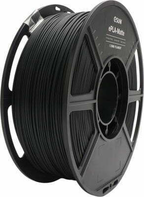 Esun ePLA-Matte 3D Printer Filament 1.75mm Deep Black 1kg