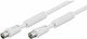 Goobay Kabelantenne Koax-Stecker - Koax-Buchse ...