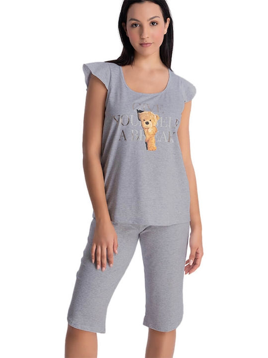 Rachel Sommer Damen Pyjama-Set Gray