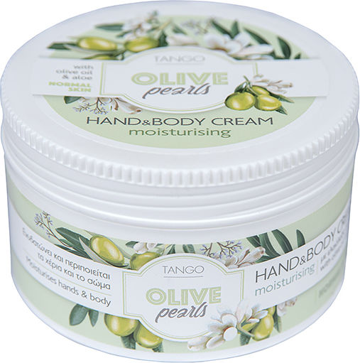 Tango Olive Pearls Moisturizing Cream Body with Aloe Vera for Normal Skin 250ml