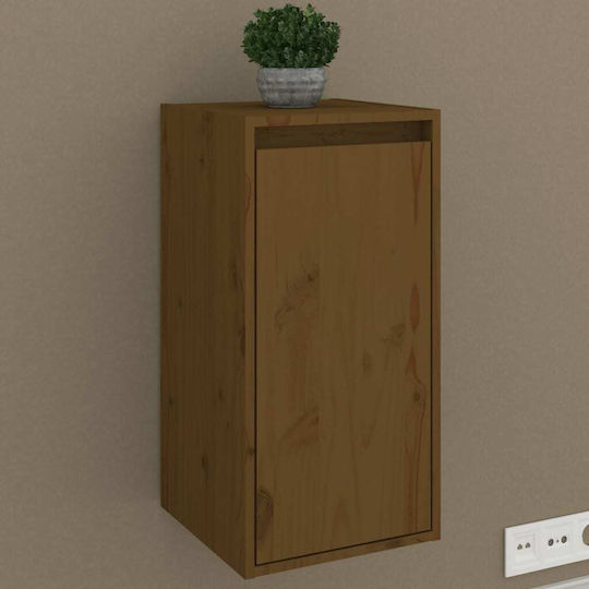 Dulap Suspendat pentru Sufragerie din Lemn Masiv Maro Miere 30x30x60 cm