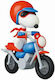 Medicom Toy Snoopy: Peanuts Motocross Φιγούρα 10εκ.
