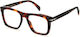 David Beckham Plastic Eyeglass Frame Brown Tort...