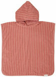 Little Dutch Terry Kids Beach Poncho Pink 60 x 60cm