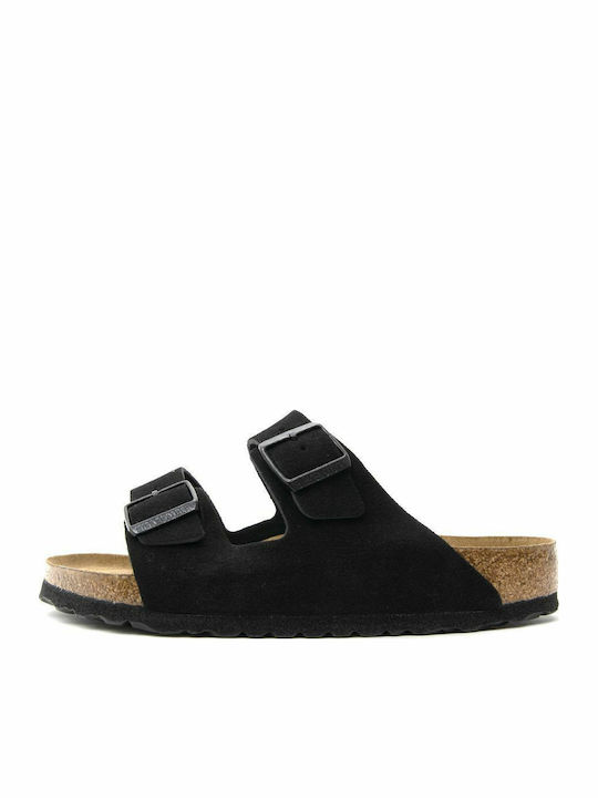 Birkenstock Arizona Soft Footbed Ανατομικά Σανδάλια Μαύρα