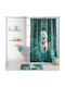 San Lorentzo Doggy Zen Shower Curtain Fabric 180x200cm Green