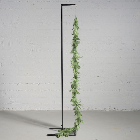 Supergreens Weihnachtliche Girlande Plastik Grün 150cm 1Stück mit Federn