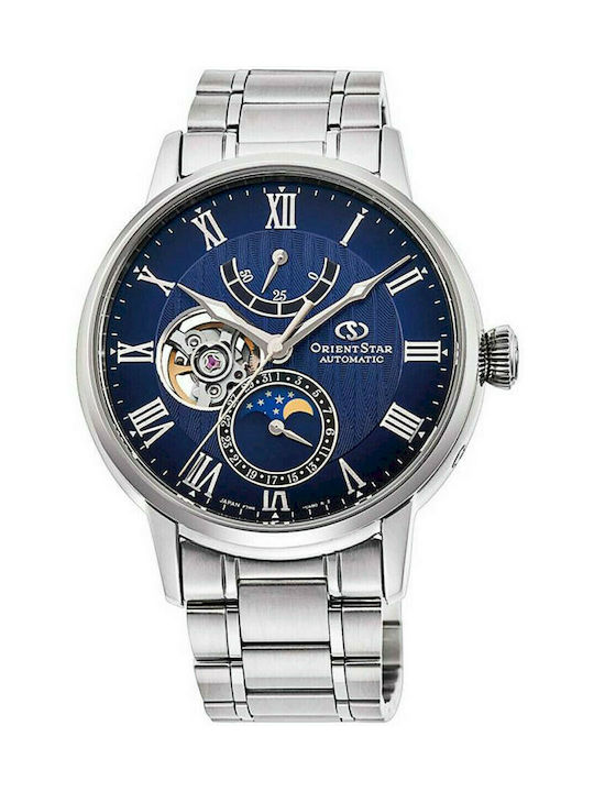 Orient Star Ρολόι Αυτόματο με Μεταλλικό Μπρασελέ