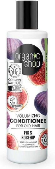 Organic Shop Fig & Rosehip Балсам Обем за Мазна Коса 280мл