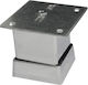 Aluminum Furniture Leg Suitable for Table / Coffee Table 4x4x5cm Silver