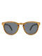 Daponte Sonnenbrillen mit Braun Rahmen und Gray Polarisiert Linse DAP006AZ 4