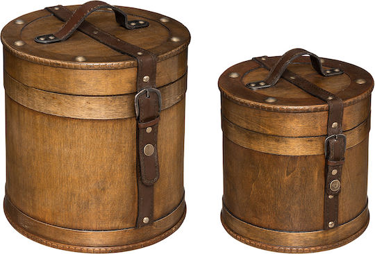 Set Dekorative Boxen Holz 2Stück