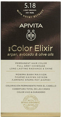 Apivita My Color Elixir with Honey Extract Set Hair Dye no Ammonia 5.18 Chestnut Open Chantre 125ml